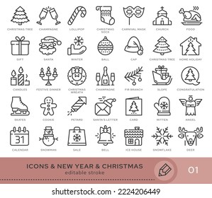 Flat linear design. Set of buttons with social media icons. Vector illustration