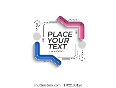 Flat linear promotion banner, scroll,  sticker, badge, price tag, poster design.
