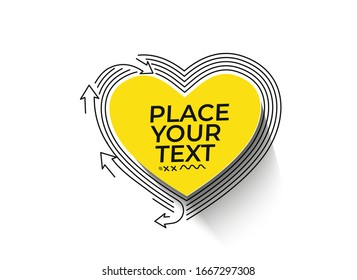 Flat linear promotion geometric shapes banner, scroll,  sticker, badge, price tag, poster.