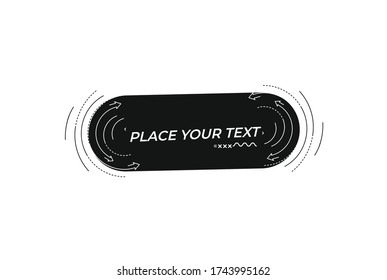 Banner de formas geométricas de promoción lineal plana, desplazamiento, pegatina, placa, etiqueta de precio, afiche.