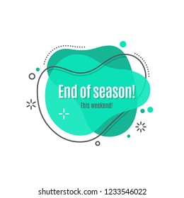 Flat linear promotion ribbon banner, scroll, price tag, sticker, badge, poster. Vector illustration set