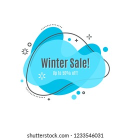 Flat linear promotion ribbon banner, scroll, price tag, sticker, badge, poster. Vector illustration set