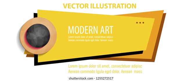 Flat linear promotion ribbon banner, scroll, price tag, sticker, badge, poster. Vector illustration