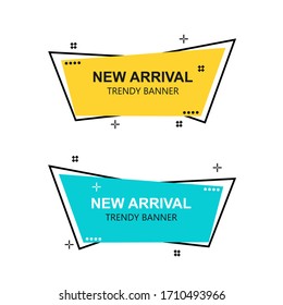 
Flat linear promotion ribbon banner, Set of trendy flat geometric vector banners. scroll, price tag, sticker, badge, poster..vector design

