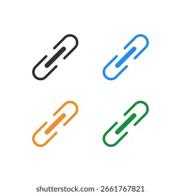 Los iconos planos del Enlace fijan los símbolos de la cadena, de la URL, y del hipervínculo para el Diseño web