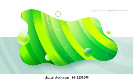 Flat liquid color abstract geometric shape. Fluid gradient elements for minimal banner, logo, social post. Futuristic trendy dynamic elements. Abstract background. Eps10 vector.