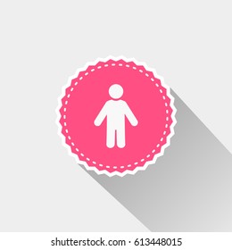 flat little child icon