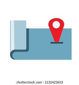 flat location design fitting for people who loves traveling or someone who needs location illustration. it can be use as location icon or symbol. and it also can be use as map icon or symbol.