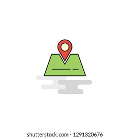 Flat Location Icon. Vector