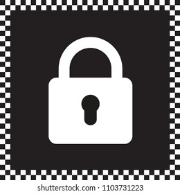 Flat lock icon
