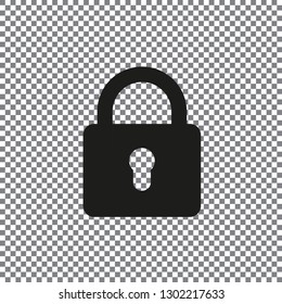 Flat lock icon