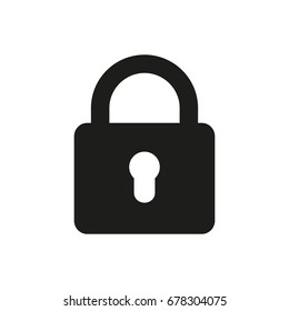 Flat lock icon