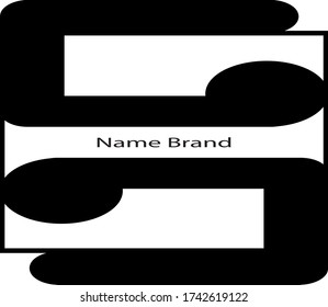 logotipo plano en blanco y negro 