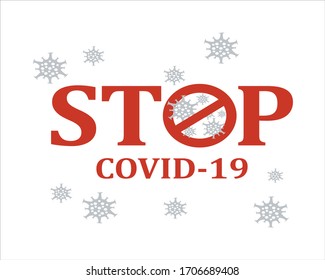 flat logo call to fight coand pandemic virus 19