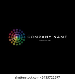 FLAT LOGO COMPANY VECTOR ILLUSTRATION