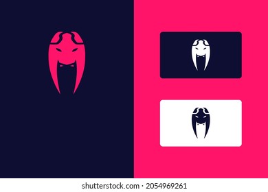 Flat logo design. Vector illustration