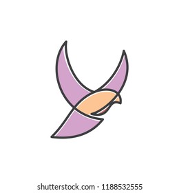 flat logo dove 