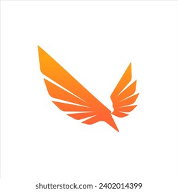 flat logo eagle and bird 