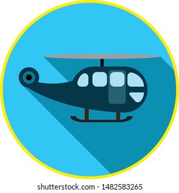 Flat logo helicopter simple desigh