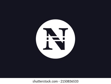Flat logo icon vector and circle letters design