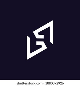 flat logo letter H in the form of a line