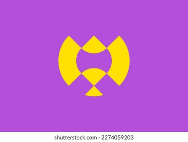 flat logo symbol for fly axe