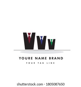 Flat Logo Template,A tuxedo shaped vector logo suitable for any clothing store brand or tailor brand