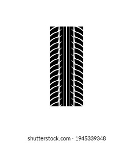 Flat Logo Tire Tread Icon Suitable Stock Vector (Royalty Free ...