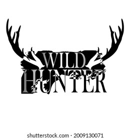 Flat Logo Wild Hunter design.