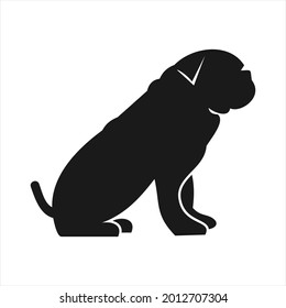 flat logos with pet shop Vector Logo 