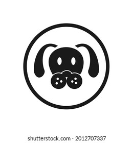flat logos with pet shop Vector Logo 