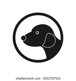 flat logos with pet shop Vector Logo 