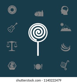 Flat lollypop icon