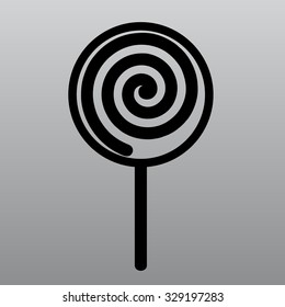 Flat lollypop icon