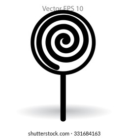 Flat lollypop icon