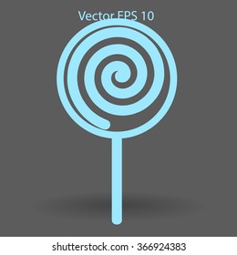 Flat lollypop icon