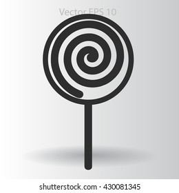 Flat lollypop icon