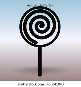 Flat lollypop icon