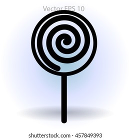Flat lollypop icon
