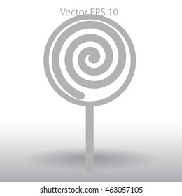 Flat lollypop icon