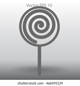 Flat lollypop icon