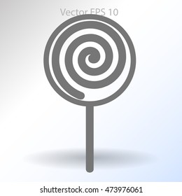 Flat lollypop icon