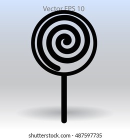 Flat lollypop icon