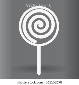 Flat lollypop icon