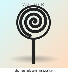 Flat lollypop icon