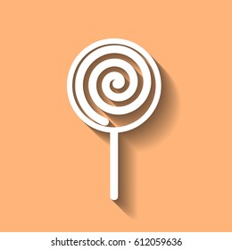 Flat lollypop icon