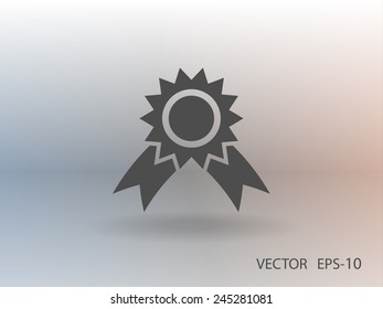 Flaches, langes Schattensymbol, Vektorgrafik