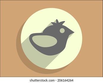 Icono de la sombra de un pájaro