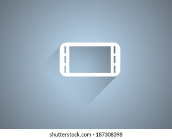 Icono de sombra larga plana del panel de juego