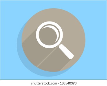 Icono de sombra plana larga de la persiana